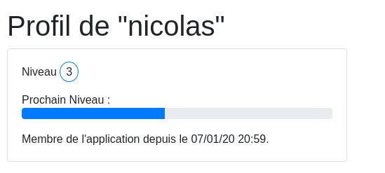 profil utilisateur